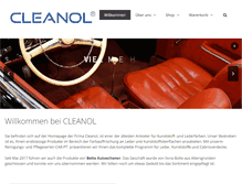 Tablet Screenshot of cleanol.de